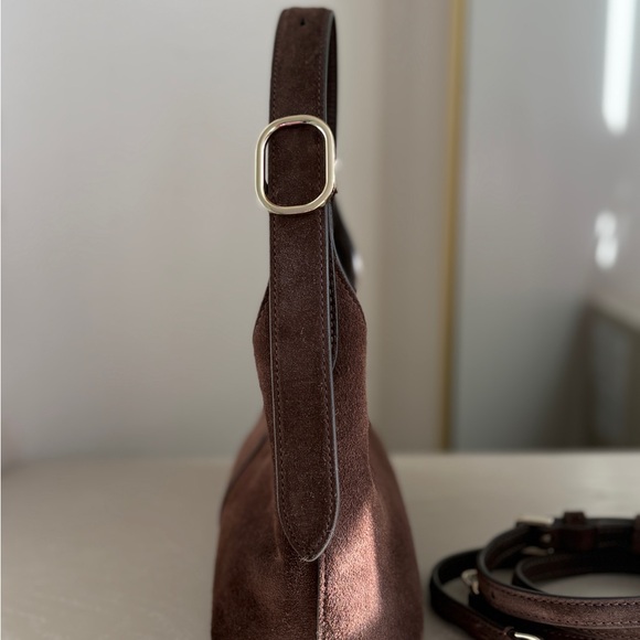 Kate Spade Mini 454 Top Handle Bag | Hot Fudge | Crossbody Strap - Picture 3 of 3